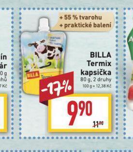 Billa Billa termix kapsička nabídka