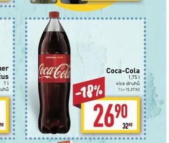 Billa Coca cola 1,75l nabídka
