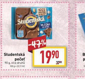 Billa Orion studentská pečeť nabídka
