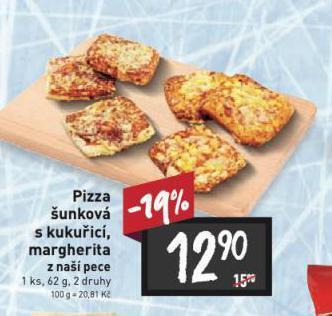 Billa Pizza šunková nabídka