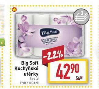 Billa Big soft kuchyňské utěrky nabídka