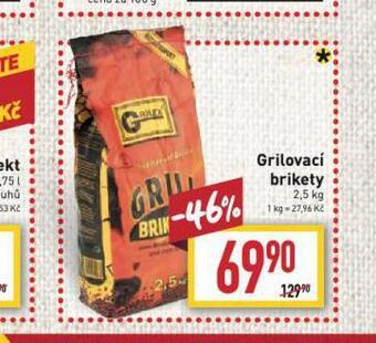 Billa Grilovací brikety nabídka