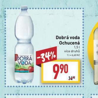 Billa Dobrá voda ochucená nabídka