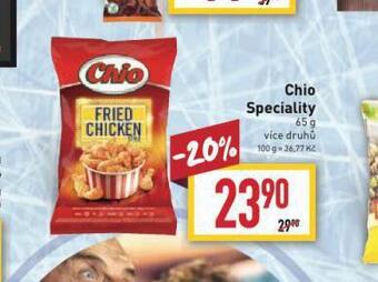 Billa Chio speciality nabídka