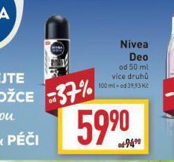 Billa Nivea deo nabídka