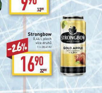Billa Strongbow nabídka