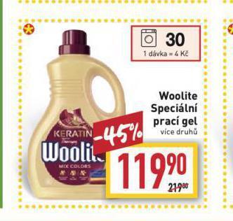 Billa Woolite speciální prací gel nabídka