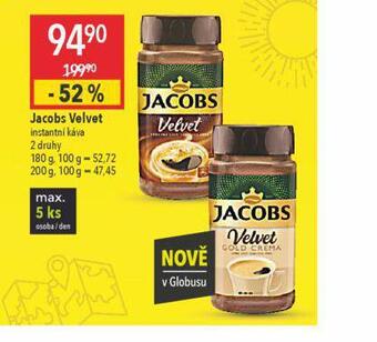 Globus Jacobs velvet instantní káva nabídka