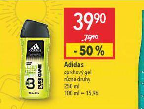 Globus Adidas sprchový gel nabídka