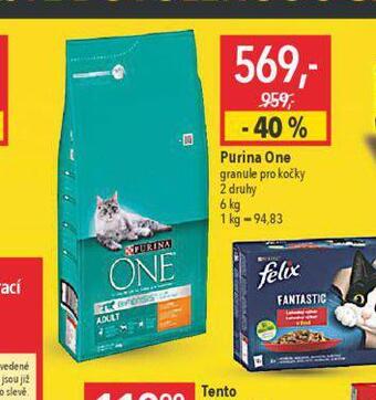 Globus Purina one granule pro kočky nabídka
