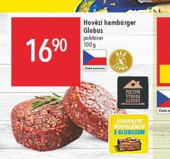 Globus Hovězí hamburger nabídka