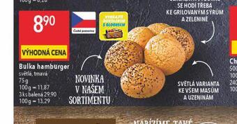 Globus Bulka hamburgerová nabídka