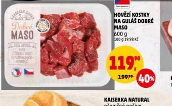 Penny Market Hovězí kostky na guláš nabídka