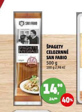 Penny Market Špagety celozrnné san fabio nabídka