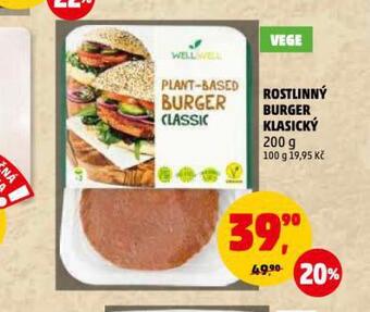 Penny Market Rostlinný burger klasický nabídka