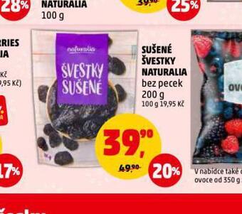 Penny Market Sušené švestky naturalia nabídka
