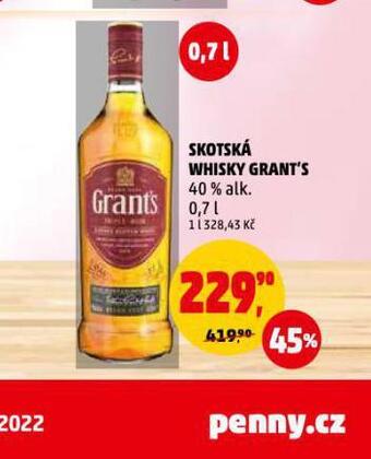 Skotská whisky grant´s