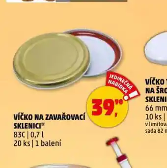 Penny Market Víčko na zavařovací sklenice nabídka