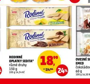 Rodinné oplatky sedita