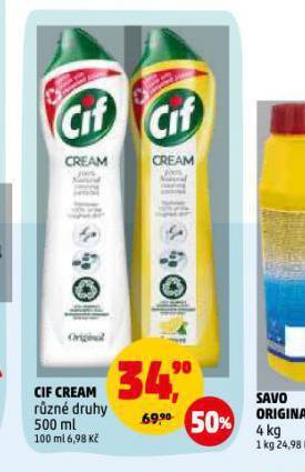 Penny Market Cif cream nabídka