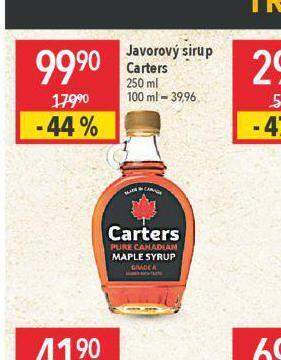 Globus Javorový sirup cartes nabídka