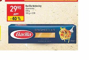 Globus Barilla těstoviny nabídka