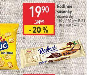 Globus Rodinné sušenky nabídka