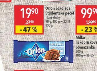 Globus Orion studentská pečeť nabídka
