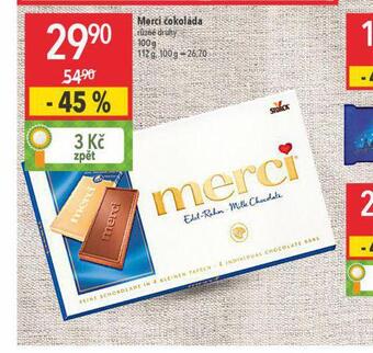 Globus Merci čokoláda nabídka