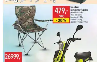 Globus Skládací kempingová židle nabídka
