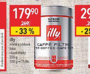 Globus Illy mletá a zrnková káva nabídka