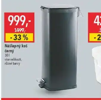 Globus Nášlapný koš černý nabídka