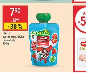 Globus Hello ovocná přesnídávka nabídka