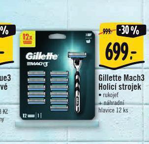Albert Gillette mach3 holicí strojek nabídka