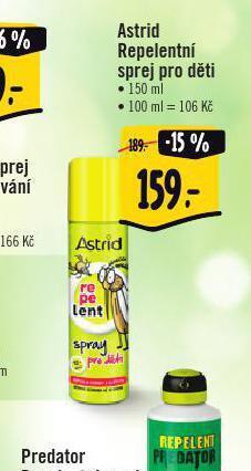 Albert Astrid repelentní sprej pro děti nabídka