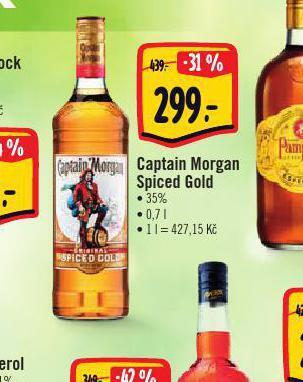 Albert Captain morgan spiced gold nabídka