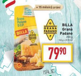 Billa Billa grana padano nabídka