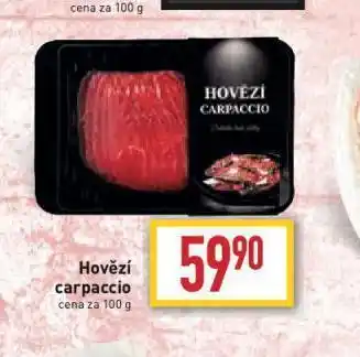 Billa Hovězí carpacio nabídka