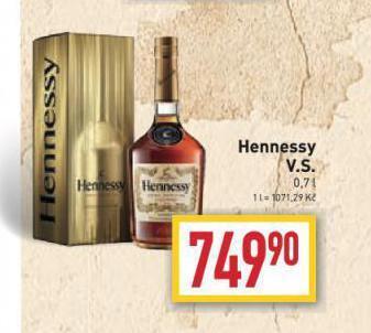 Billa Hennessy v.s. nabídka