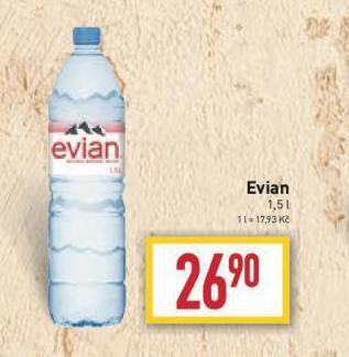 Billa Evian nabídka