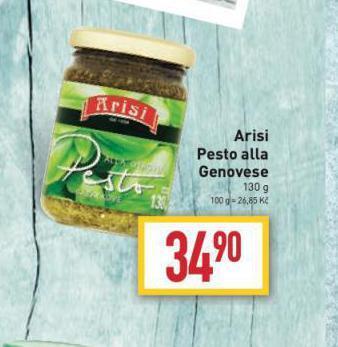 Billa Arisi pesto alla genovese nabídka