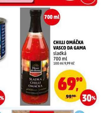 Penny Market Chilli omáčka vasco da gama nabídka