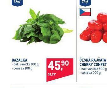 Makro Bazalka nabídka