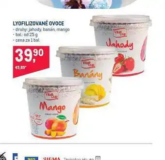 Makro Lyofilizované ovoce nabídka