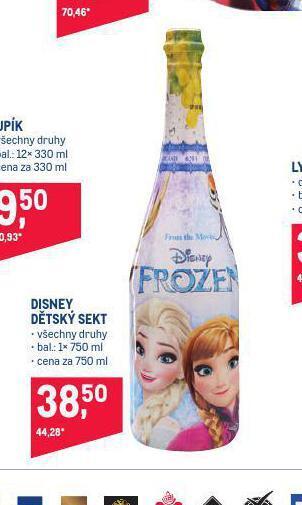 Makro Disney dětský sekt nabídka