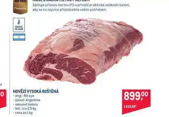 Makro Hovězí roštěná vysoká nabídka