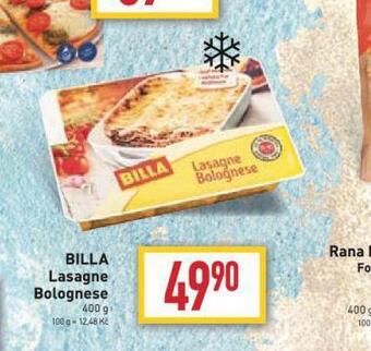 Billa Billa lasagne bolognese nabídka