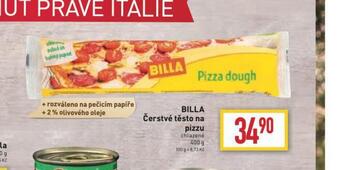Billa Billa čerstvé těsto na pizzu nabídka