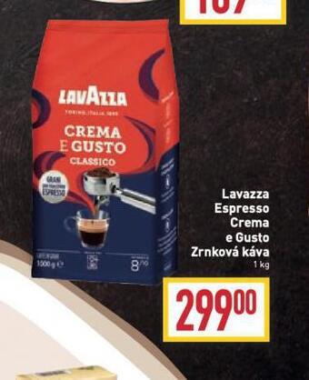 Billa Lavazza espresso crema e gusto zrnková káva nabídka
