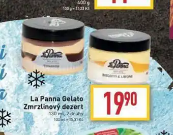 Billa La panna gelato zmrzlinový dezert nabídka